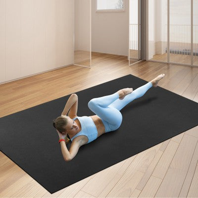 VEVOR Exercise Mat, Non Slip High Density Premium Yoga Mat, Exercise Yoga Mat for Men & Women, Fitness & Exercise Mat with Bag & Carry Strap (9x6ft)