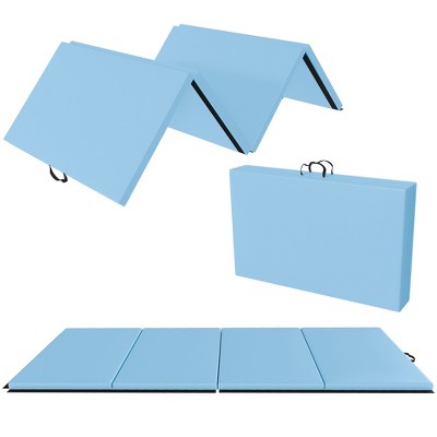 BalanceFrom Fitness 120x48" All Purpose Folding Gymnastics Exercise Mat, Blue Main image