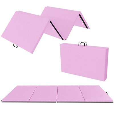 BalanceFrom Fitness 120 x 48" All Purpose Folding Gymnastics Exercise Mat, Pink Main image