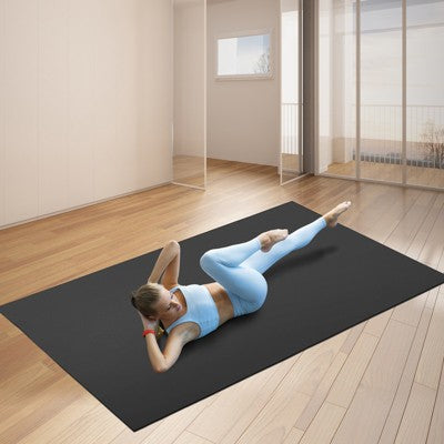 VEVOR Exercise Mat, Non Slip High Density Premium Yoga Mat, Exercise Yoga Mat for Men & Women,Fitness & Exercise Mat with Bag & Carry Strap, (8x5ft)