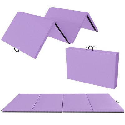BalanceFrom Fitness 120x48" All Purpose Folding Gymnastics Exercise Mat, Purple Main image