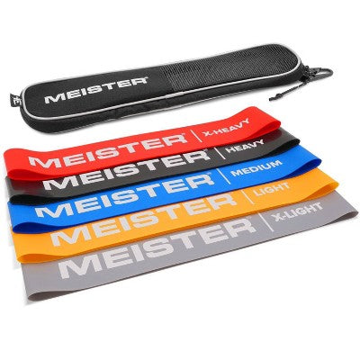 Mobility Resistance Flat Bands with Carry Case 5 Band Set
