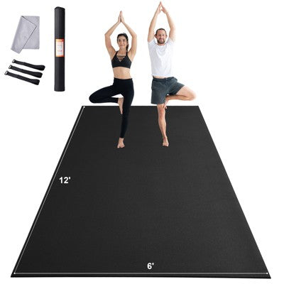 VEVOR Exercise Mat, Non Slip High Density Premium Yoga Mat, Exercise Yoga Mat for Men Women, Fitness & Exercise Mat with Bag & Carry Strap Main image